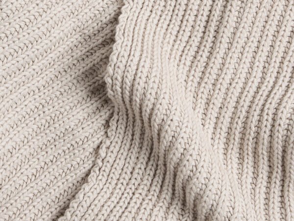 Organic Rib Knit Throw - Image 3