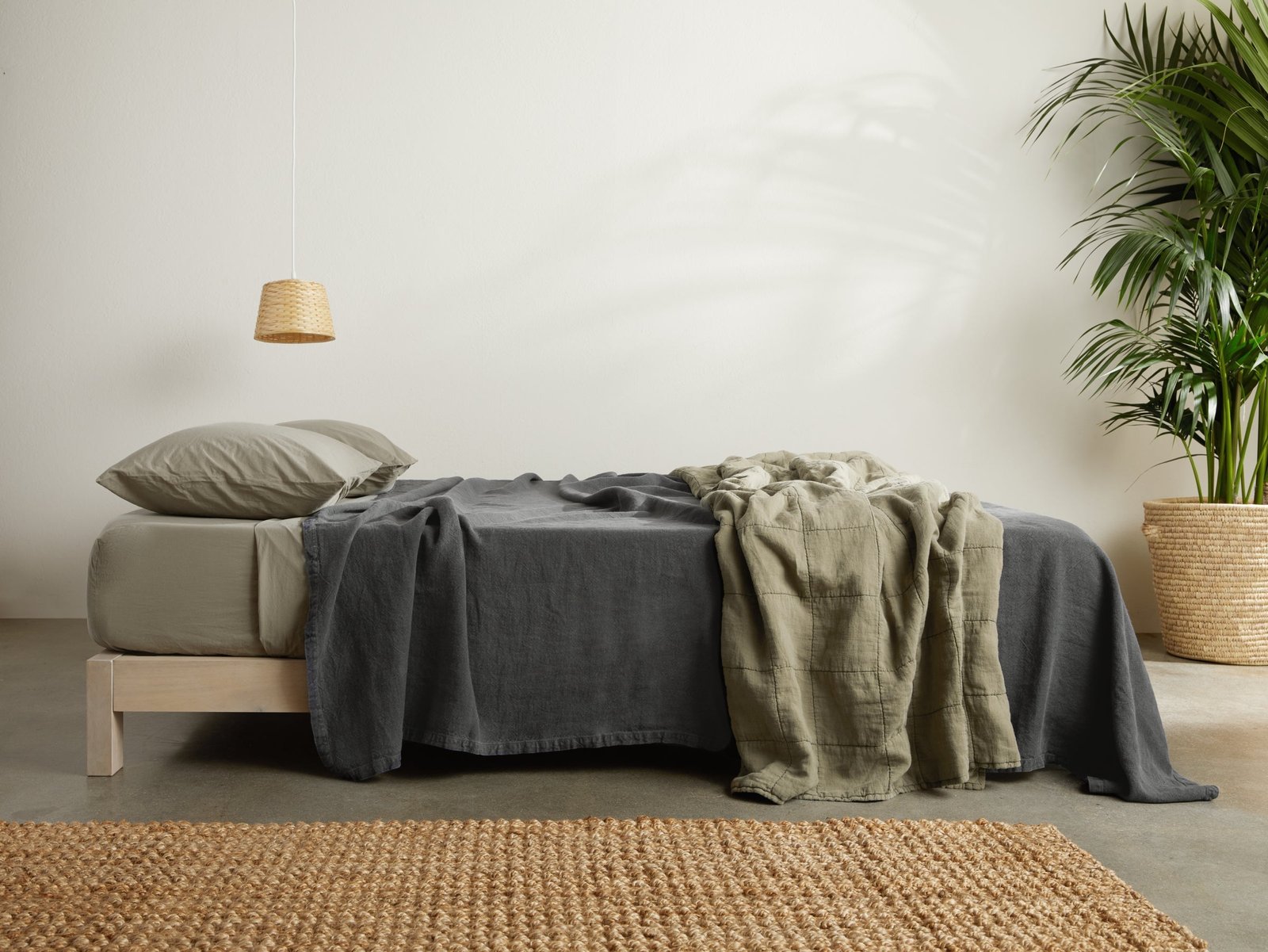 Vintage Linen Bed Blanket - Image 5