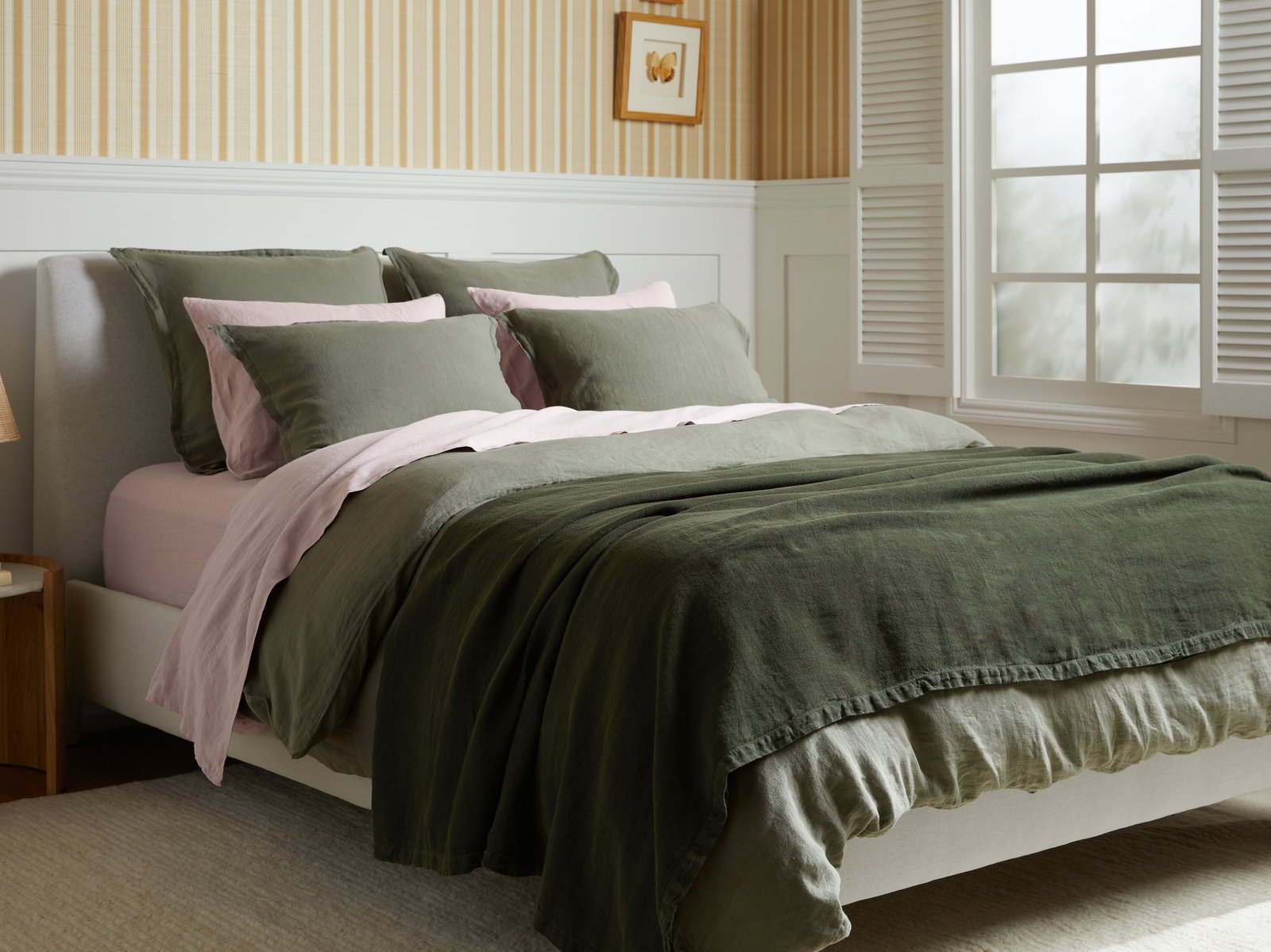 Vintage Linen Bed Blanket - Image 5