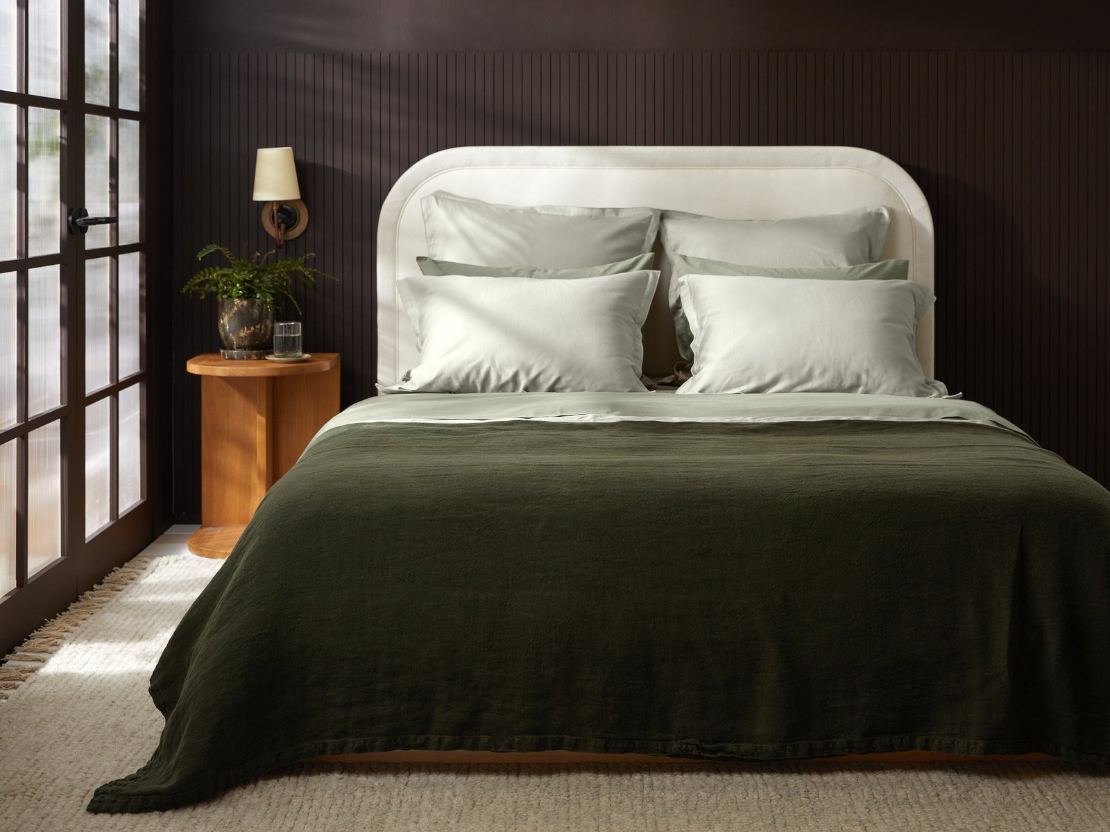 Vintage Linen Bed Blanket - Image 4