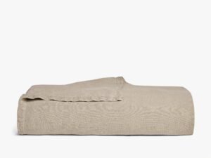 Vintage Linen Bed Blanket