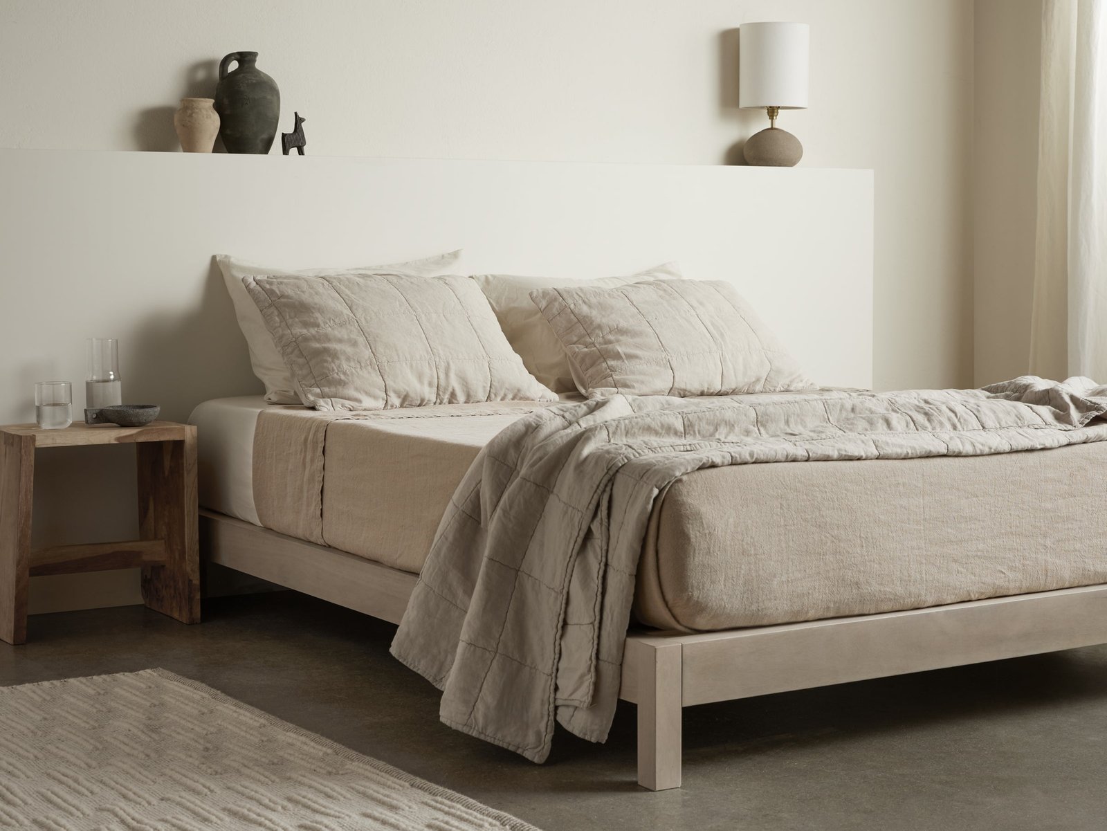 Vintage Linen Bed Blanket - Image 4